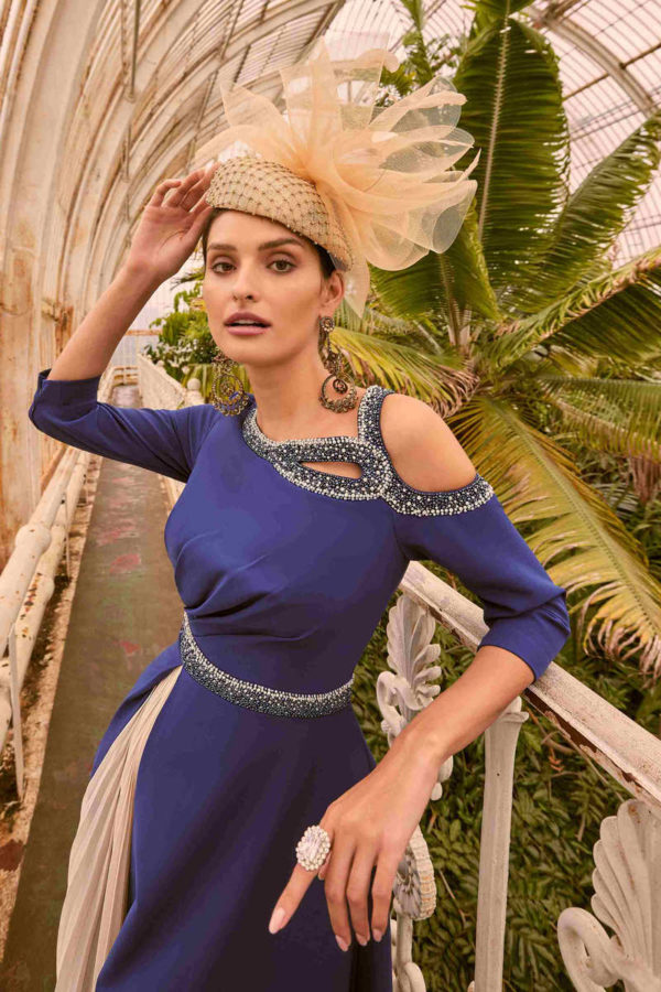 Abito blu e cipria | Atelier La Parisienne